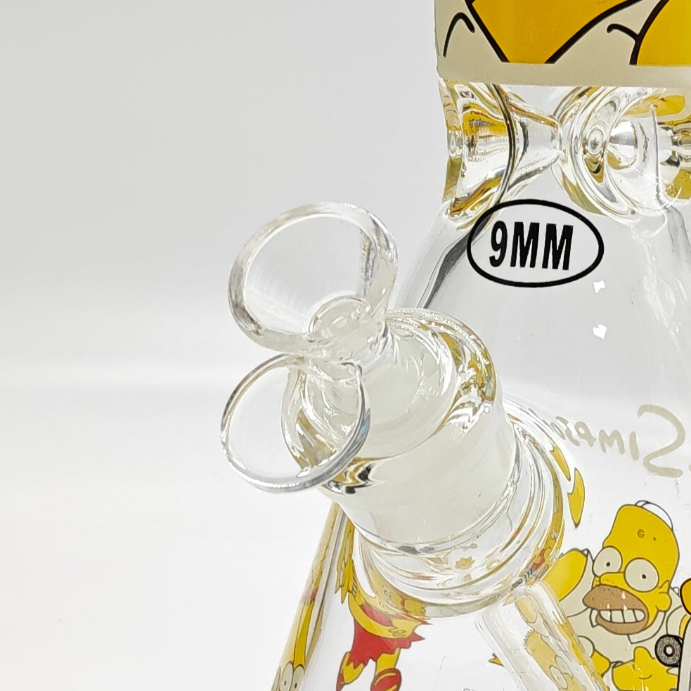 14" 9mm Cartoon Beaker Glass Bong [145009P]_8