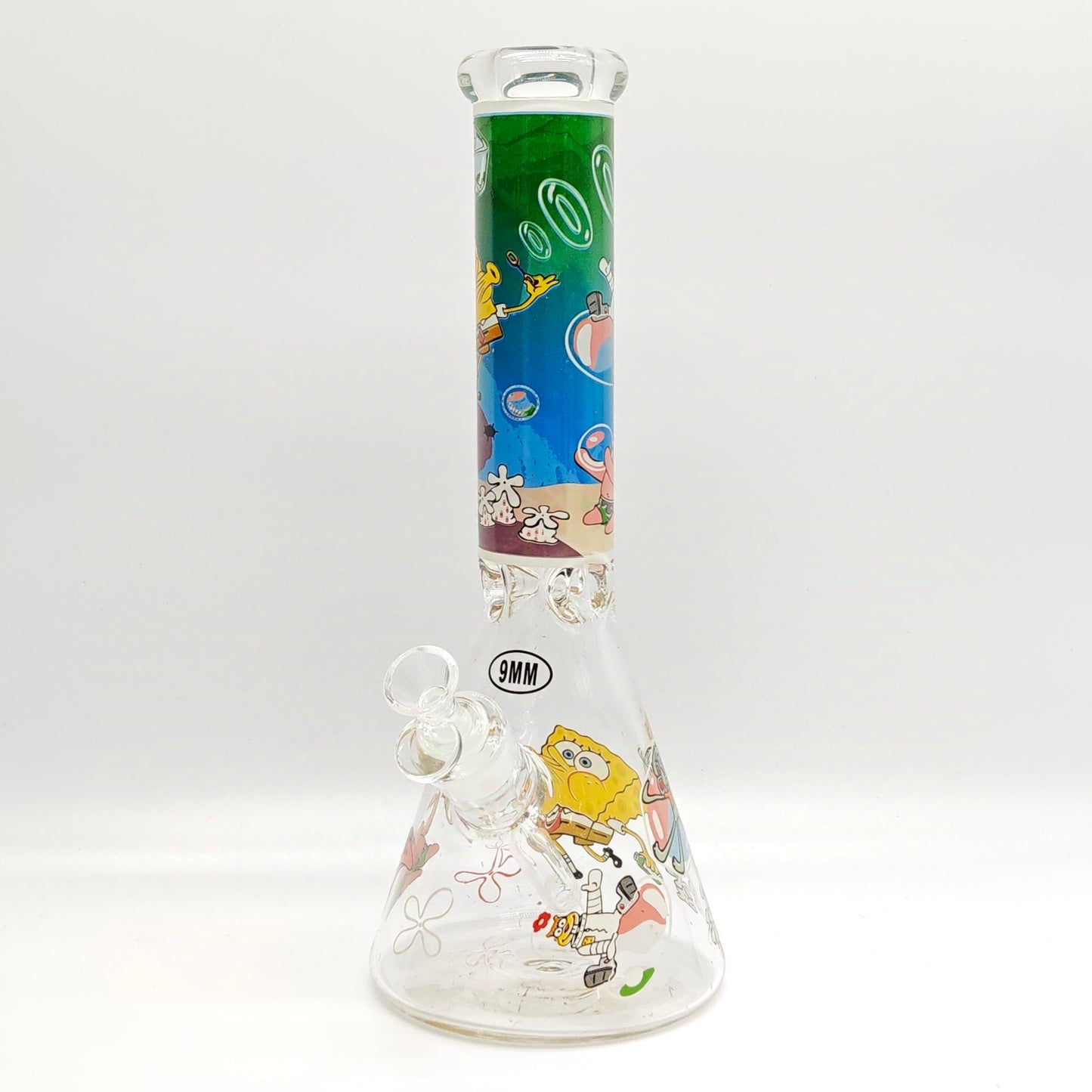 14" 9mm Cartoon Beaker Glass Bong [145009P]_3